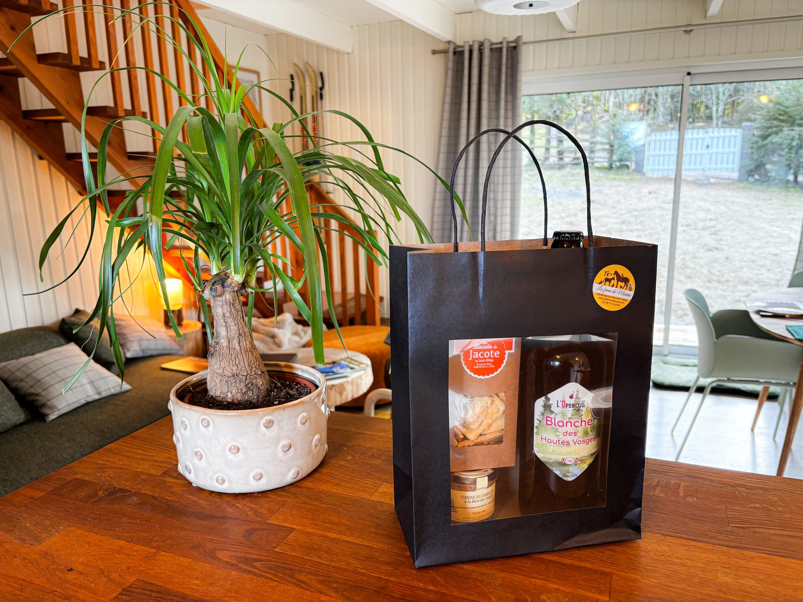 Kit de bienvenue avec produits locaux