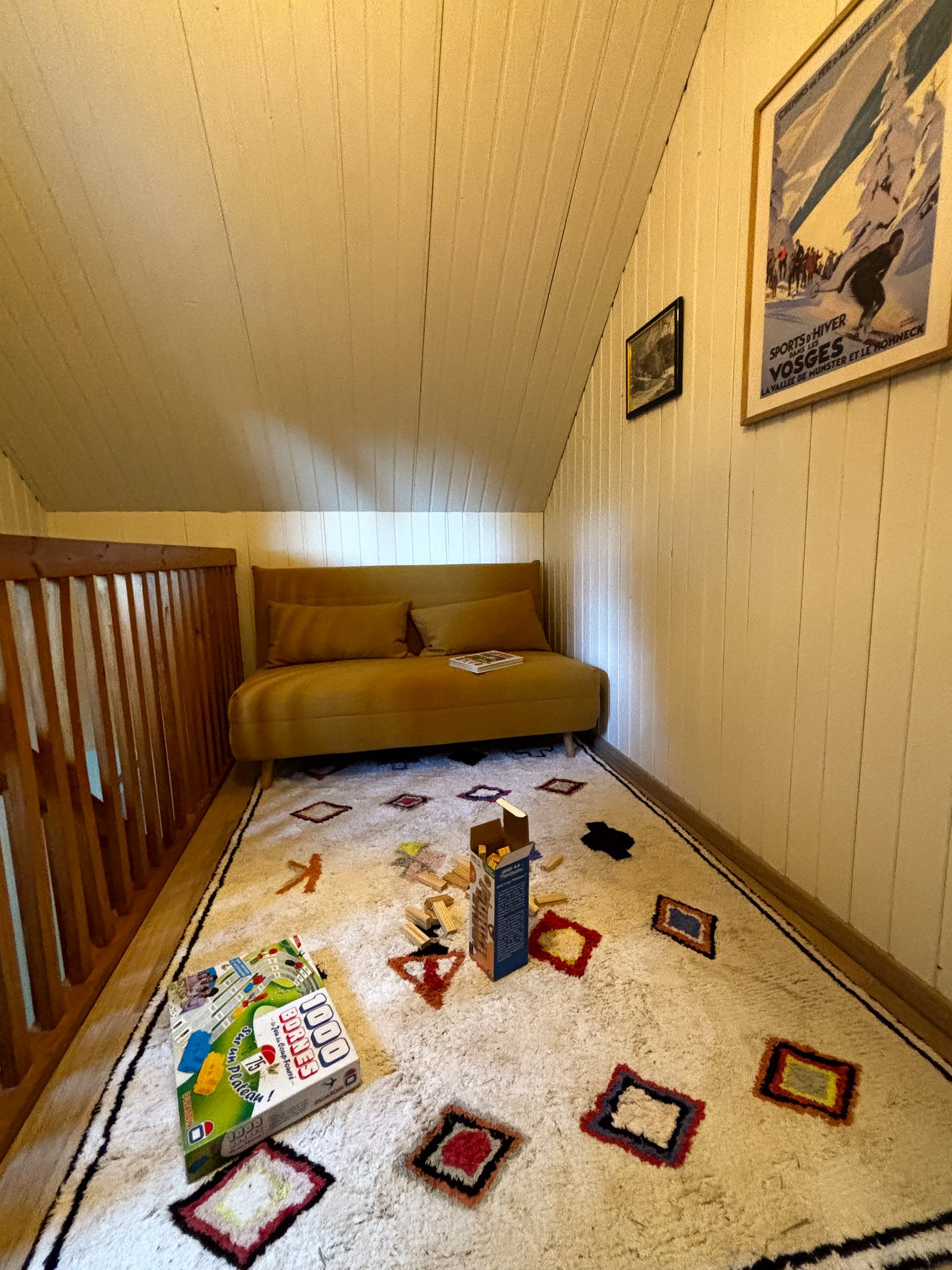 Mezzanine avec clic-clac et jeux